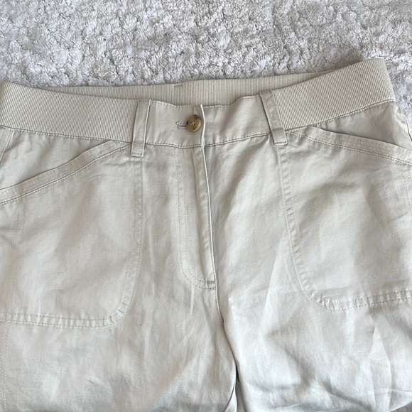 J Jill Flax Linen Blend Cropped Pants - Picture 4 of 12